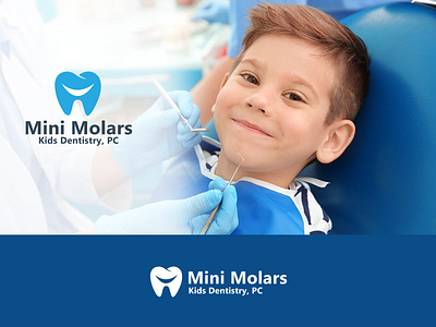 Mini Molars Kids Dentistry, PC dental clinic dental logo kid dental clinic logo