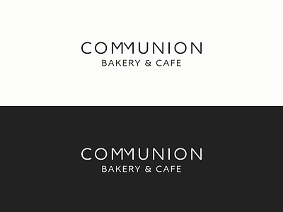 Communion Logotype black logo logotype white wip