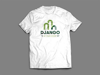 Django Framework core django framework green layers mockup t shirt white