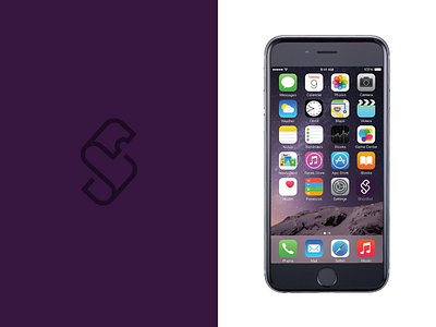 S App Icon Applied app icon logo purple s