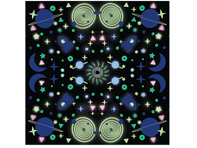 kaleidoscope pattern illustration art illustrations kaleidoscope patterns planets