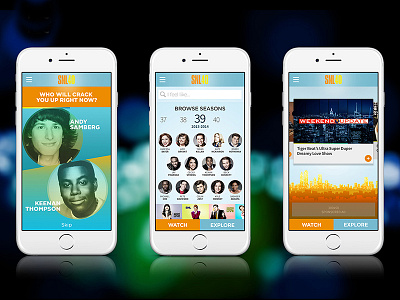 SNL Mobile App app comedy design entertainment ios mobile nbc ui ux