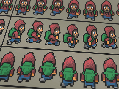 2D Pixel Animation Sprites