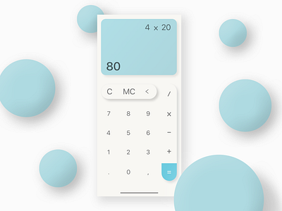 Daily UI Challenge Day 4 / Calculator calculator daily daily ui dailyui flat minimal ui