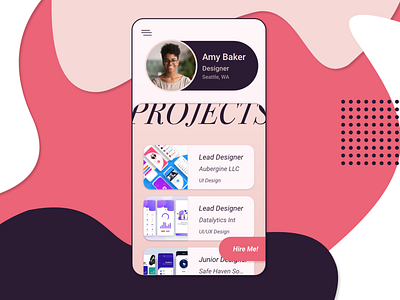 Daily UI Challenge Day 6 / User Profile