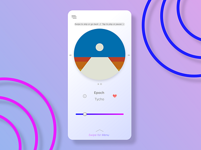 Daily UI Challenge Day 10 / Music Player