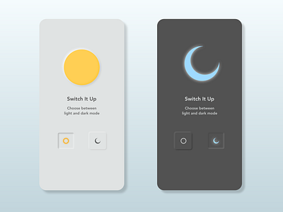 Daily UI Challenge Day 15 / On/Off Switch daily daily ui dailyui neumorph neumorphic neumorphic design neumorphism switch