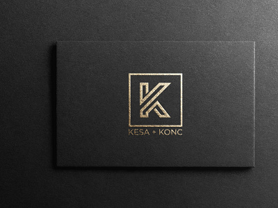 kesa+konc graphic design logo