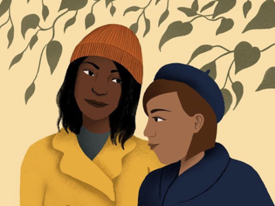 Be there autumn beanie characters coat drawing fall fashion fashion illustration friends friendship hat illustrated illustration leaves portraits portraiture procreate winter woman women