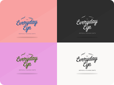 The Everyday Eye - Logo Concept branding design illustration illustrator lettering logo type typography web website