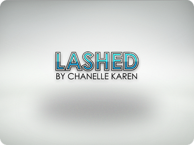 Lashed By Chanelle Karen - Logo Concept art branding digital icon lettering logo type typography vector