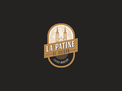 La Patine de Saigon brand branding color design heritage illustration logo minimal type typography vector vintage workshop
