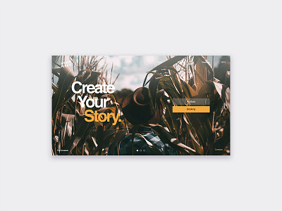 Create You Story | UI Design appdesign brand branding color design interface design landing page landingdesign type typography ui ui designer uiux uiuxdesign useinterface ux vector vintage web webdesign