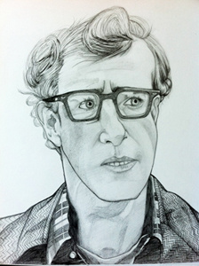 Woody_finished drawing illustration sketch woody allen