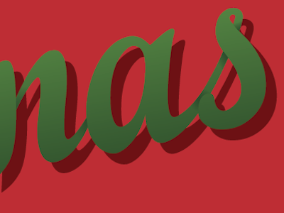 ...like Christmas card christmas design gradient illustrator lettering