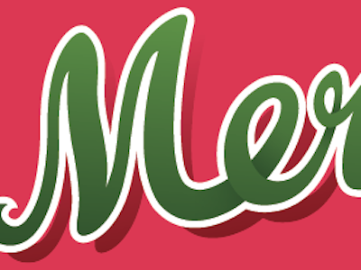 Christmas progression christmas design illustrator lettering type