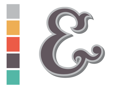 H&C Logo take2 ampersand fairground illustration illustrator logo retro vintage