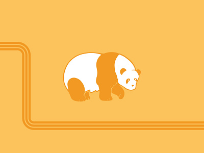 Panda-monium adobe animal design fauna graphic design illustration illustrator panda retro vintage wildlife