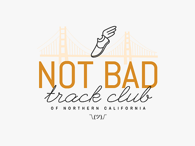 Not Bad Track Club golden gate bridge running sneaker track club