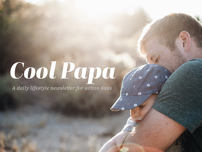 Cool Papa Logo branding logo marketing newsletter typeset