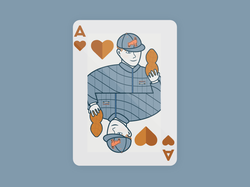 Adam of Hearts ace of hearts illustration cards playing card heart ace