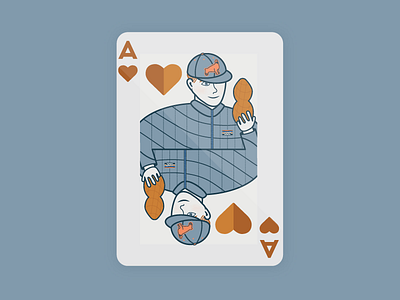 Adam of Hearts ace ace of hearts cards heart illustration playing card