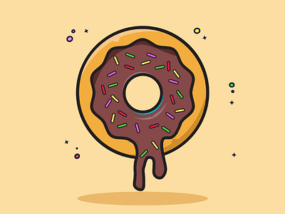Donut! Anyone?😜 catalystvibes dribbl minimalartwork minimalfood