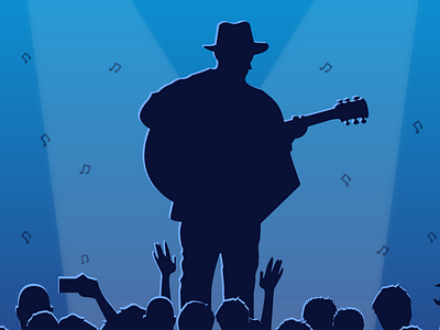 Music Concert blue concert digitalart mininal music vector