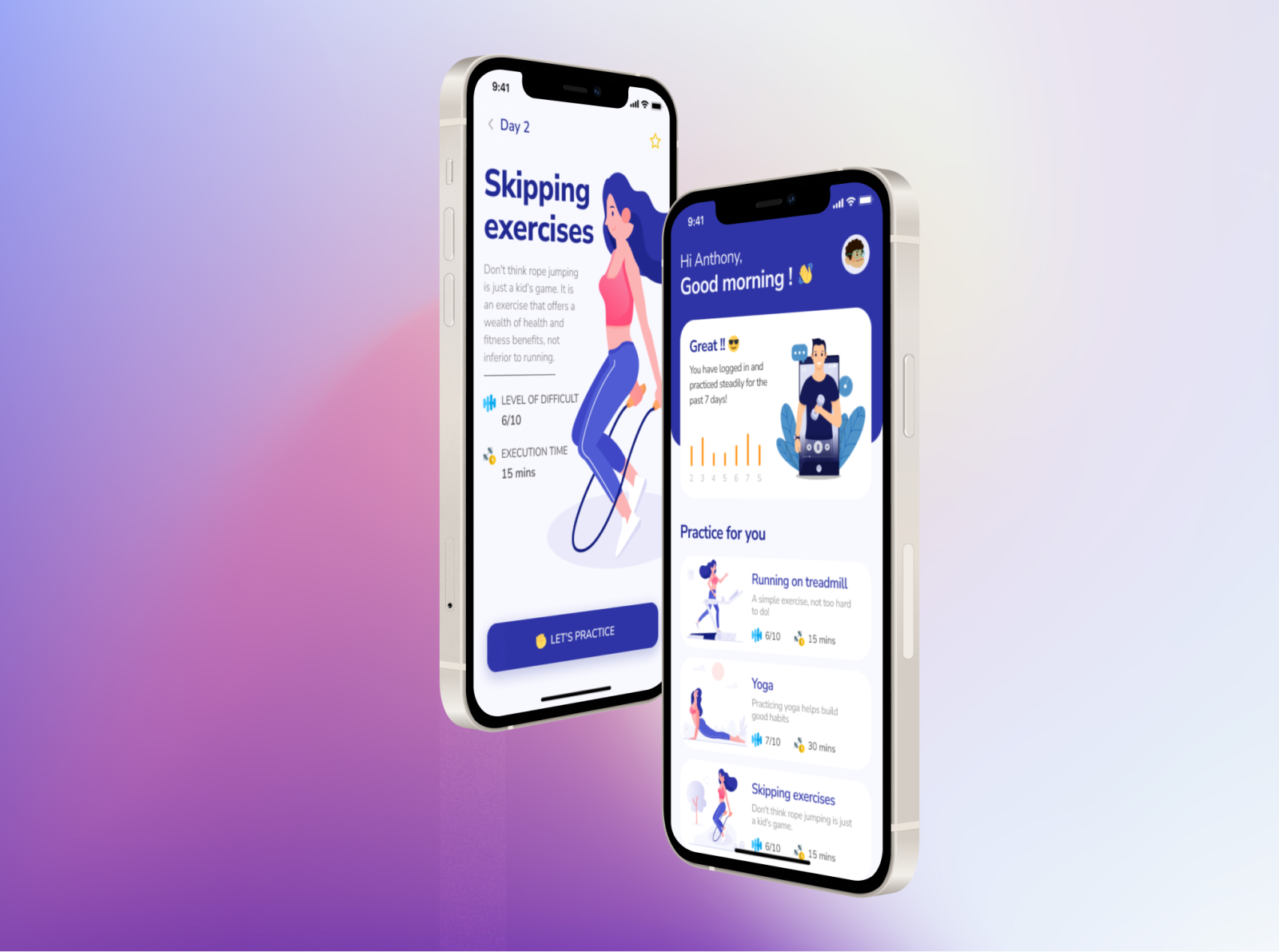 Workout / Fitness Mobile App by An Huynh on Dribbble