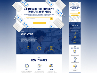 Online Pharmacy Landing Page Design