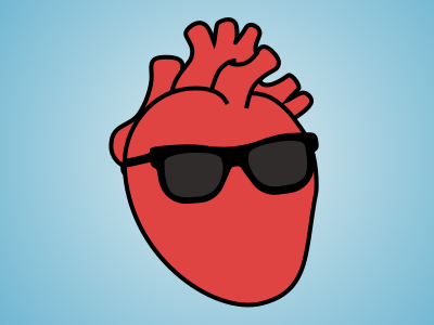 I Heart You anatomy design heart humor illustration