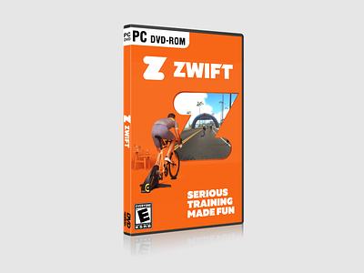 PC Game Concept Design - Zwift app cycling cyclist design game case graphic design packaging packaging design pc game zwift