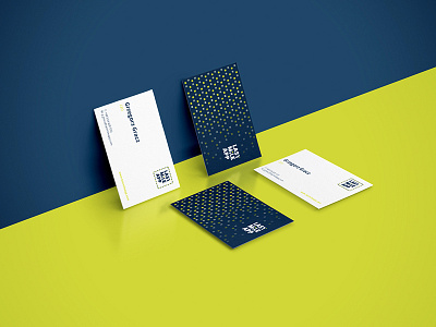 Business card courier business card courier flat navy pixel simple yellow
