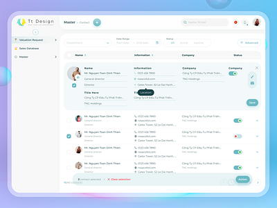 UI UX Management Website Design 2021