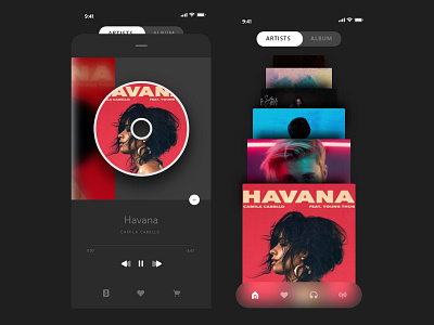 MUSIC PLAYER music ui design