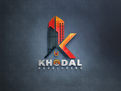 Real Estate logo #khodal_developers 3d animation art branding design graphic design illustration logo motion graphics ui ui ux ui design uidesign uikits