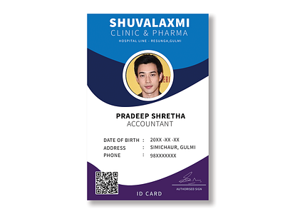 ID CARD DESIGN colorful design typography