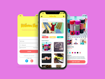 Solarina Shop Mockup mobile ui mobileappdesign onlineshop onlinestore ui uidesign uiux