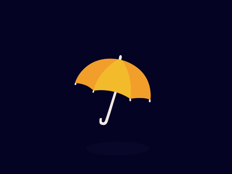Rain and Umbrella