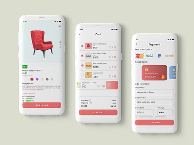 Cart checkout ui concept design interface mobile app shopping app ui ui design ux