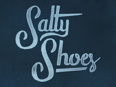 Salty Shoes // Lettering design handdrawn lettering texture typography