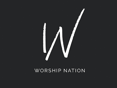 Worship Nation Logo branding lettering logo logomark logotype