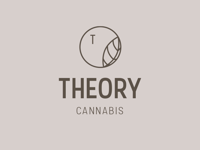 Theory Cannabis Concept branding cannabis circle harvest icon light logo marijuanna moon sun theory
