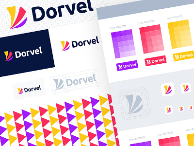 Dorvel - Logo Branding app icon app icon logo app logo brand identity brand identity design branding d logo d mark letter d logo logo logo design logotype minimal modern logo