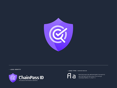 ChainPass ID - logo Branding abstract app brand identity design branding graphic design logo logo design logo trends 2021 logodesign logotype modern logo security logo