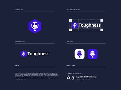 toughness - logo Branding app icon app icon logo app logo brand identity design branding graphic design logo logo design logodesign minimal modern logo podcast logo