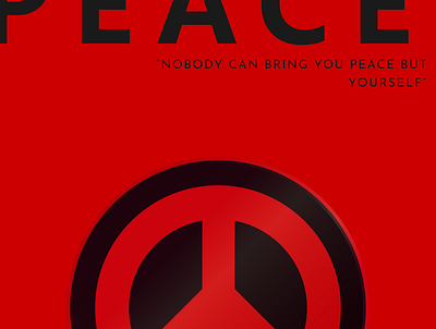 Peace poster adobe illustrator design poster design typogaphy
