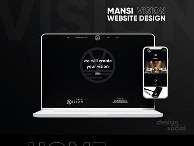 Mansi Vision - Modern Landing Page branding design film website landing page design minimal modern webdesign webdevelopment website website design