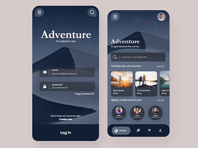 Travel App Concept - Mobile UI