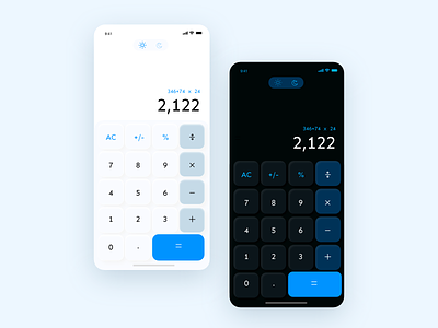 DailyUI #004 - Calculator App